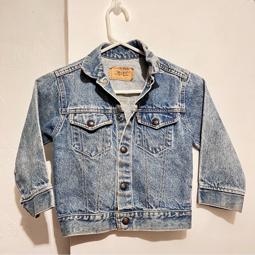 Levi's Kids Blue Jean Jacket vintage USA :BOX OW4